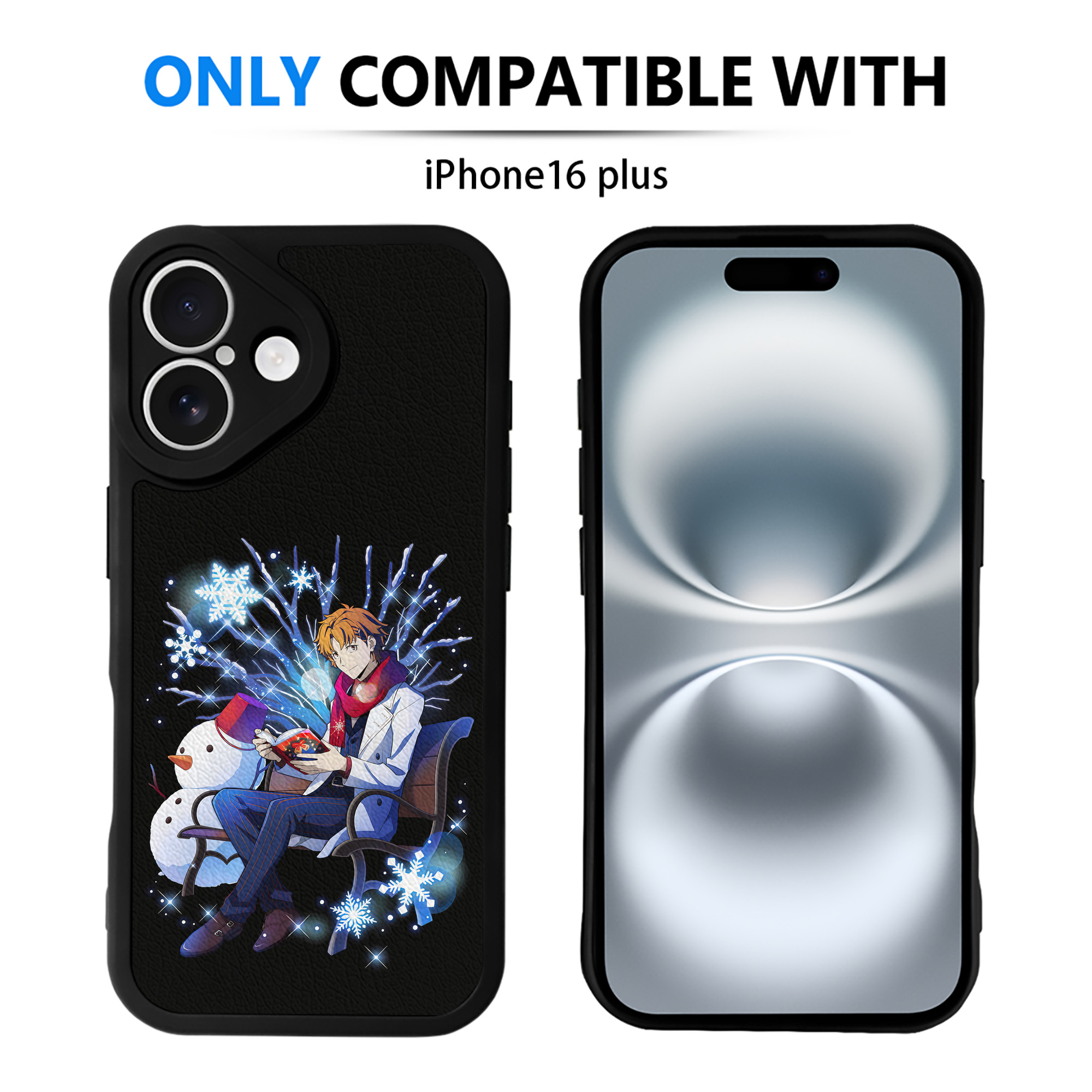 （画像用） 文豪ストレイドッグス Bungo Stray Dogs 【iPhone 16シリーズ対応】シリコンスマホケース（レザー調） 材質：シリコン